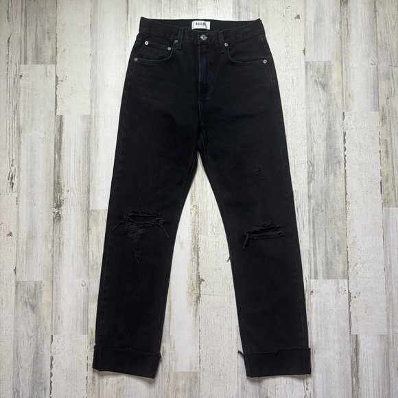 AGOLDE Cherie High Rise Straight Jeans In Distortion Size 26 - Picture 2 of 8